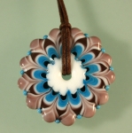 Glasperlen Anhänger "Mandala"